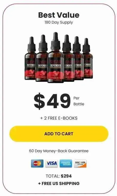 Sugar Defender Buy 6 Bottles