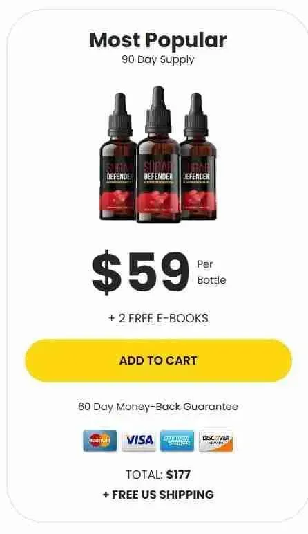 Sugar Defender Buy 3 Bottles