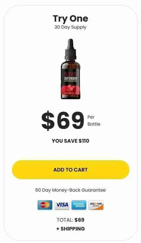 Sugar Defender Buy 1 Bottle